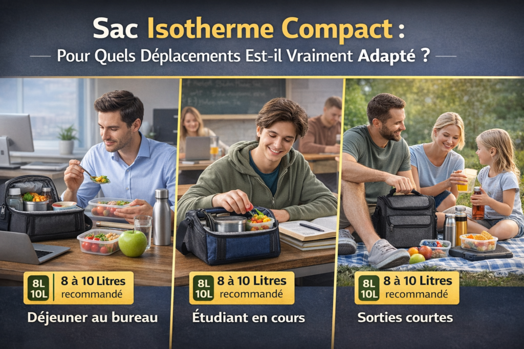 Sac isotherme compact : pour quels déplacements est-il vraiment adapté ?