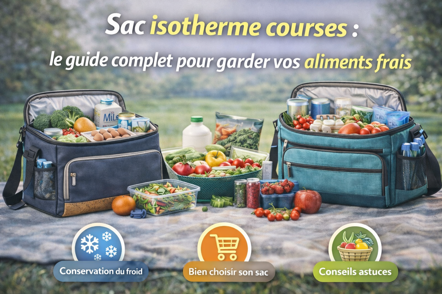 Sac isotherme courses : le guide complet pour garder vos aliments frais
