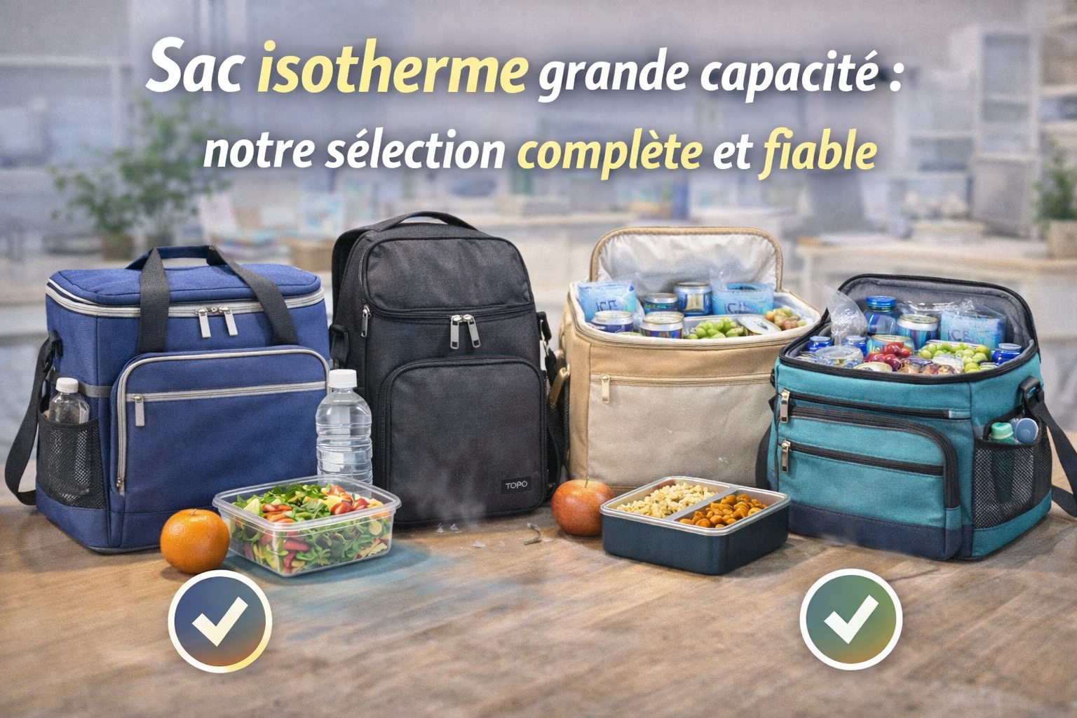 Sac isotherme grande capacité : notre sélection complète et fiable