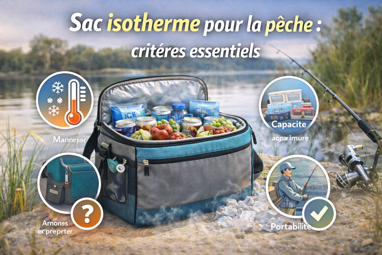 Sac isotherme pour la pêche : critères essentiels