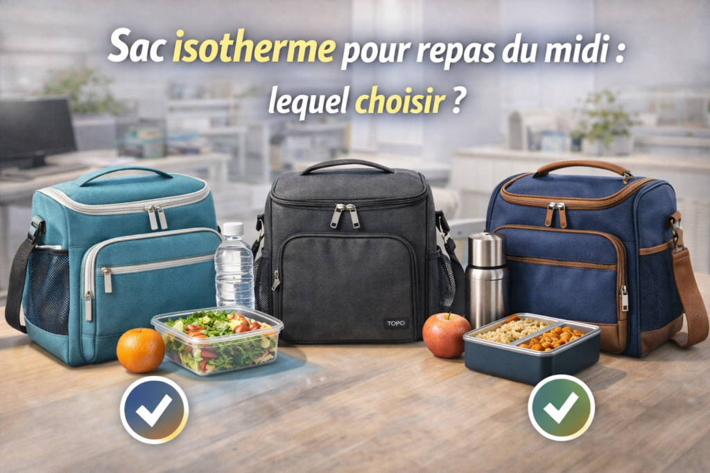 Sac à Dos de Livraison de Nourriture Noir, Sac Isotherme Repas