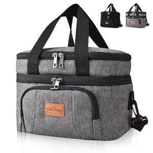 Sac isotherme repas double compartiment