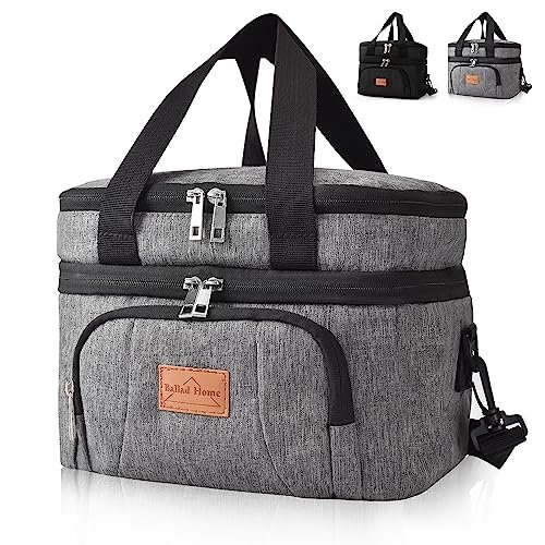 Sac isotherme repas double compartiment