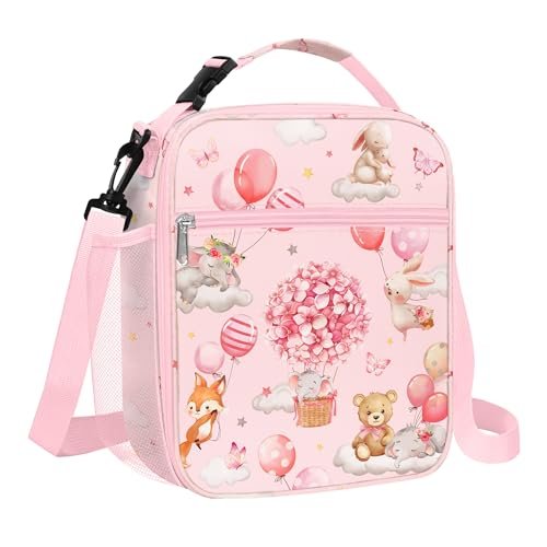 Sac isotherme enfant à motif animaux ballons