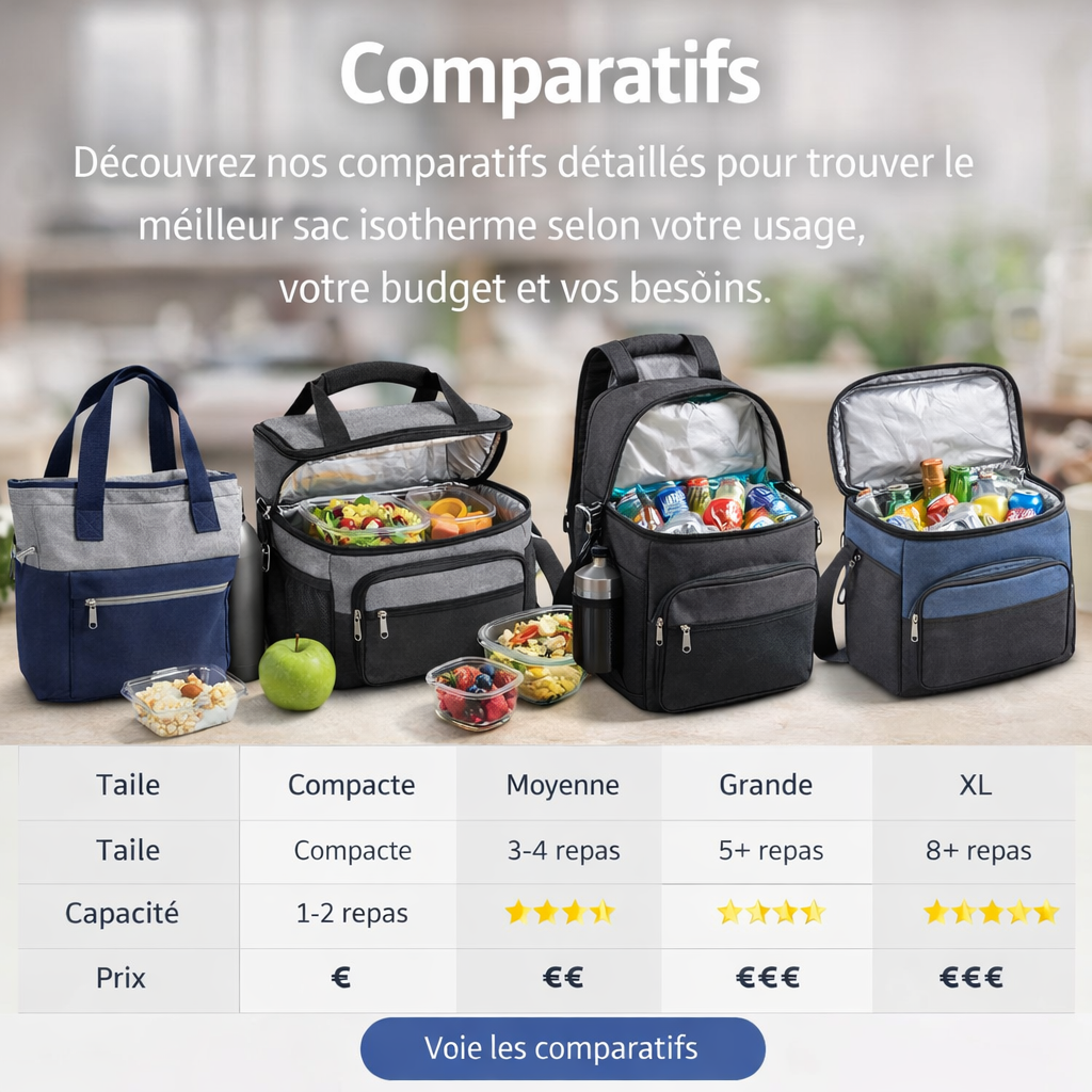 comparatif sacs isothermes