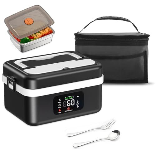Lunch Box Chauffante 1L avec Batterie 65–90°C LED Tactile