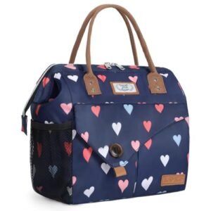 Sac isotherme bébé motif cœur