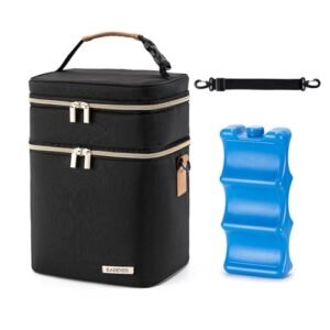 Sac isotherme bébé pour repas et biberon double compartiment