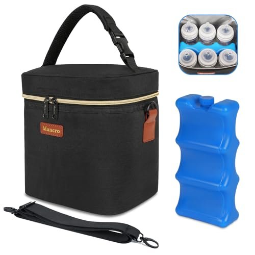 Sac isotherme biberon noir avec pack de glace