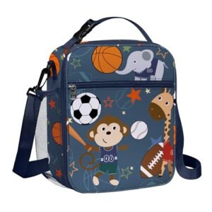 Sac Isotherme Enfant Animaux de la Jungle & Ballons