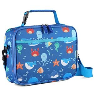 Sac Isotherme Enfant Animaux Marins – Modèle Océan Bleu