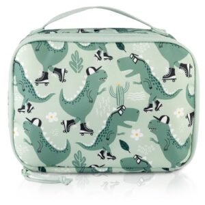 Sac Isotherme Enfant Dinosaure Vert – Lunch Bag École Garçon