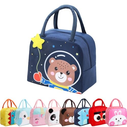 Sac Isotherme Enfant Ours Astronaute – Bleu Marine