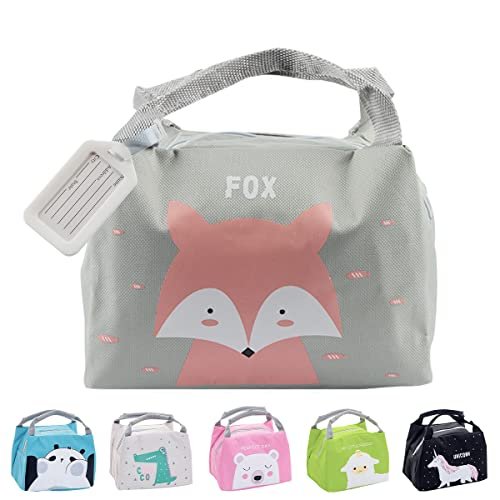 Sac Isotherme Enfant Renard Rose – Format Compact