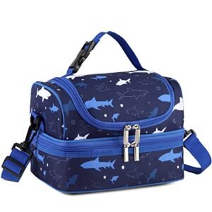 Sac Isotherme Enfant Requin, couleur Bleu Marine – Lunch Bag École, pour garcon