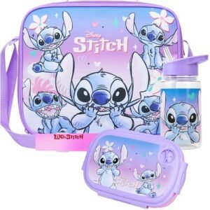 Sac Isotherme Enfant Stitch Disney – Set Lunch Bag avec Gourde