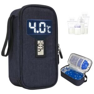 Sac isotherme pour lait maternel avec affichage température