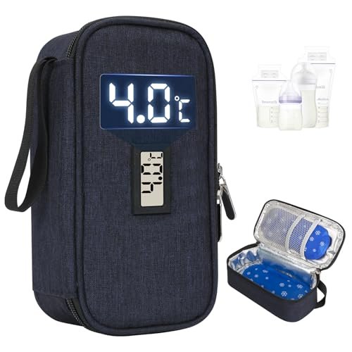 Sac isotherme pour lait maternel avec affichage température