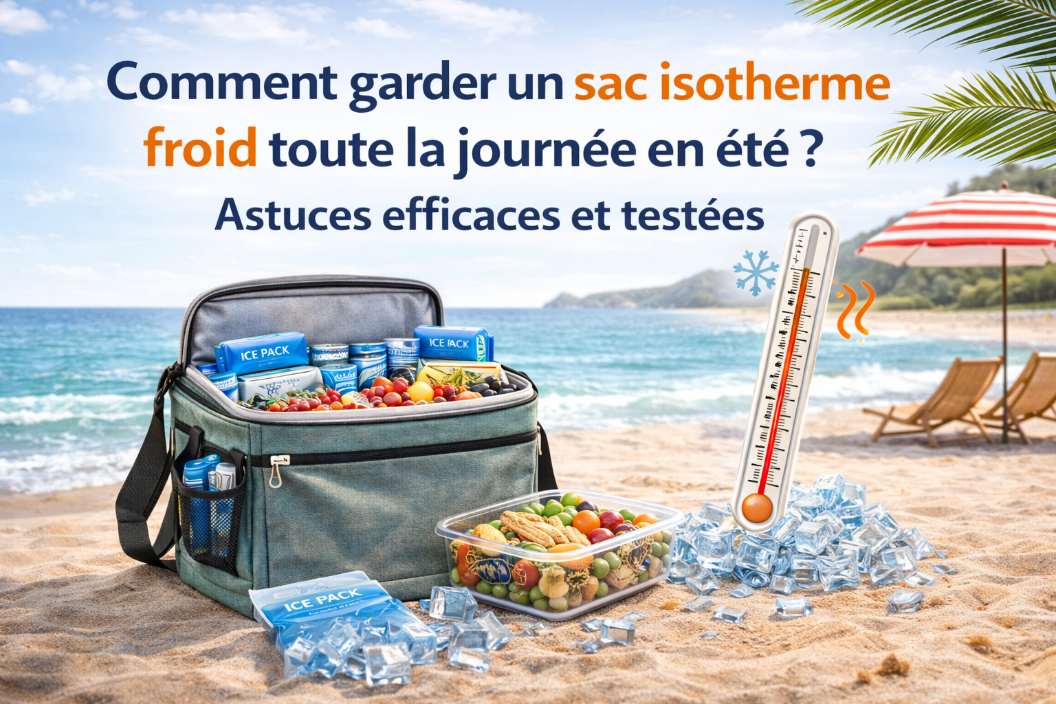 Comment garder un sac isotherme froid toute la journée en été ?