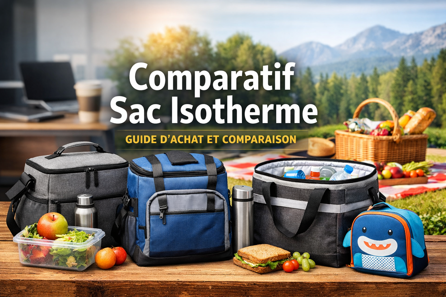 comparatif sac isotherme transport repas bureau pique nique
