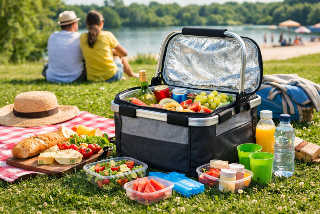 SAC REFROIDISSEUR DE pique-niques pliable avec isolation en aluminium