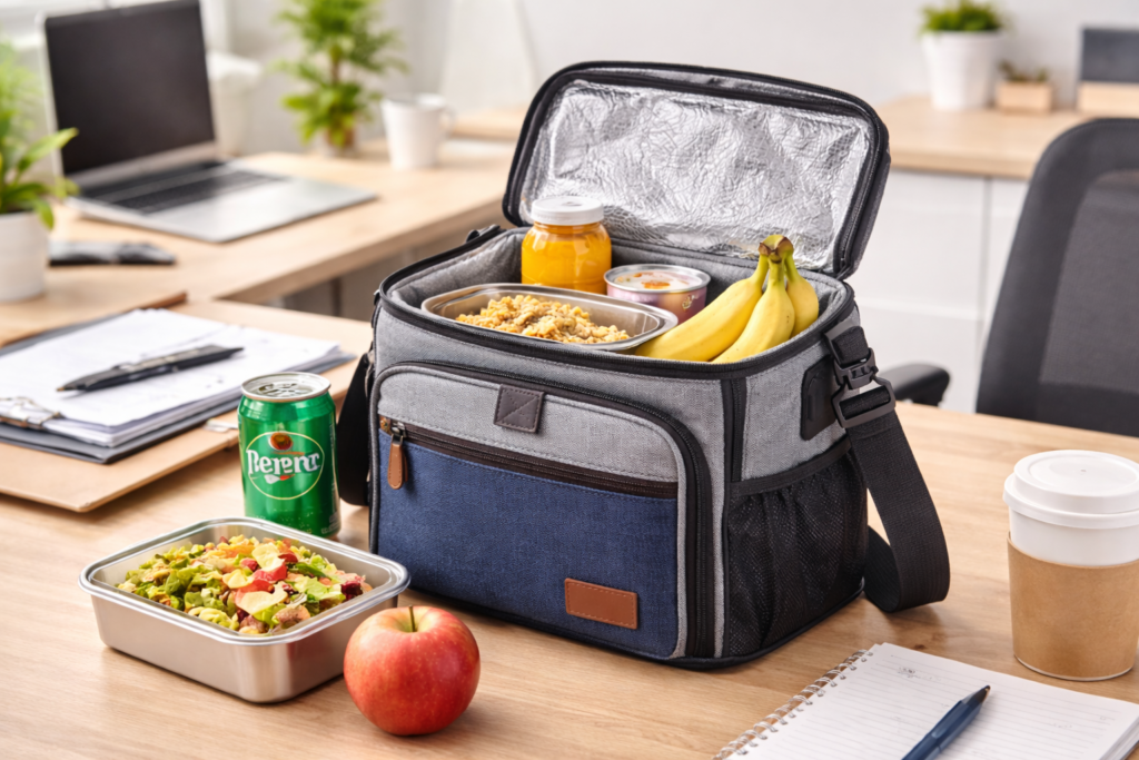 sac isotherme repas avec lunch box pour déjeuner au bureau