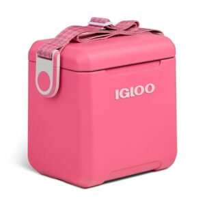 Glacière rigide rose 11L – Compacte avec bandoulière Igloo