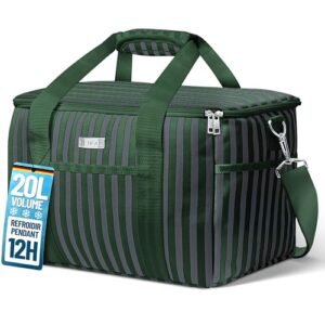 Glacière souple rectangulaire 20L isotherme compacte et pratique