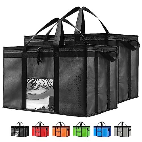 Sac isotherme pour la livraison de nourriture, 79L (Lot de 2)