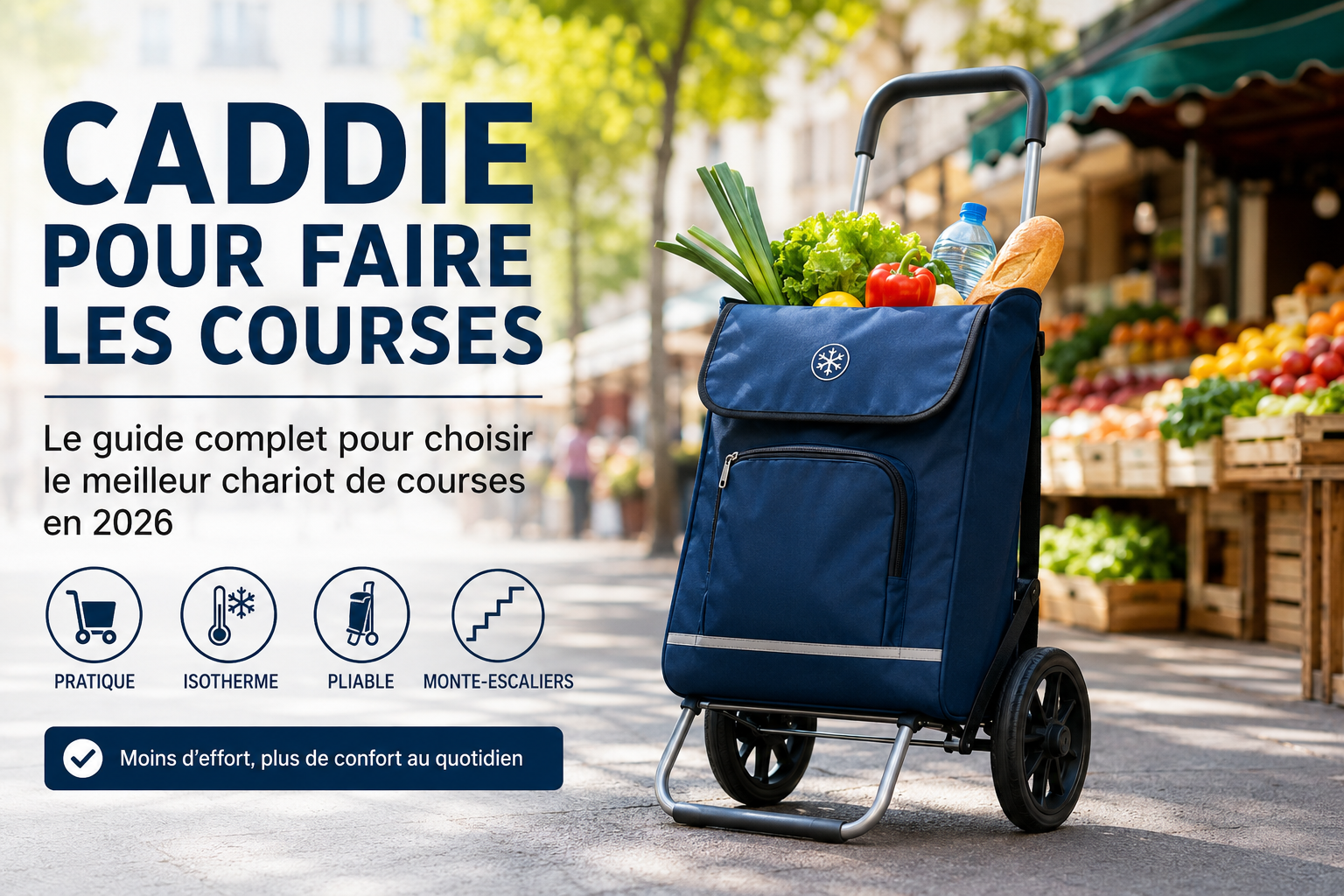 Caddie pour faire les courses : le guide complet pour choisir le modèle idéal